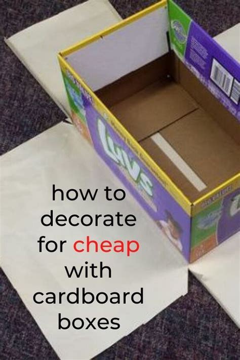 repurpose cardboard box for snack